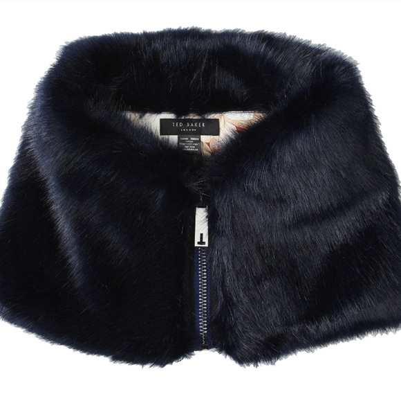 🔥LAST 1🔥NWT TED BAKER FAUX FUR COLLAR - Picture 4 of 8